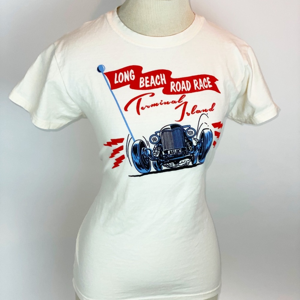Atomic Swag vintage inspired tee racing XL
